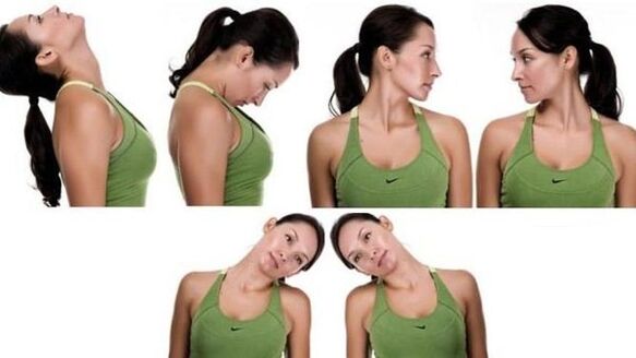 ginnastica per il collo per l'osteocondrosi